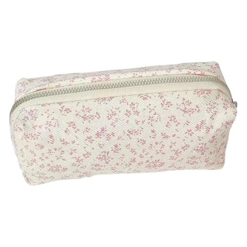 Zahoken Geblümte Make Up Bag, Make-up-Pinsel-Organizer Für Reisen, Kosmetiktaschen Aufbewahrungstasche Beutel, Canvas Kosmetik Organizer Reisetasche, Makes Up Organizers Kulturbeutel, von Zahoken