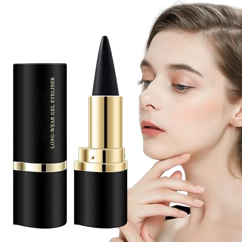Zahoken Gel Liner Eyeliner Dunkel, Hochleistung Wasserdichter Eyeliner, Schmutzresistenter Makeup Stift Für Outdoor Party Nacht Arbeit Zuhause Alltag Reise Hochzeit von Zahoken