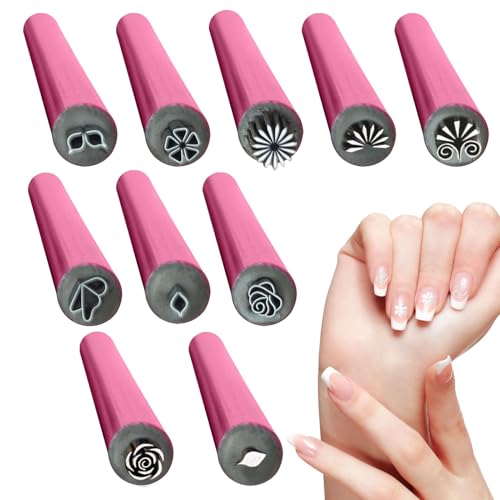 Zahoken Nail Stamper Pen, Professional Nail Graffiti Pen Set, Quick Drying Ink Fine Nib Compact Multi Purpose Design for Dot Painting Home Travel Salon Women Men Manicurists Beginners von Zahoken