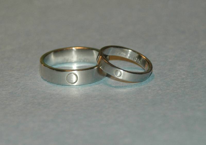 Weißgold Ewigkeit Hochzeit Engagement Band Eingestellt, Passende Eheringe, Seine Und Ihre Eheringe Weißgold Ewigkeit Hochzeit Engagement Band Eingestellt, Passende Eheringe, Seine Und Ihre Eheringe von Zahour