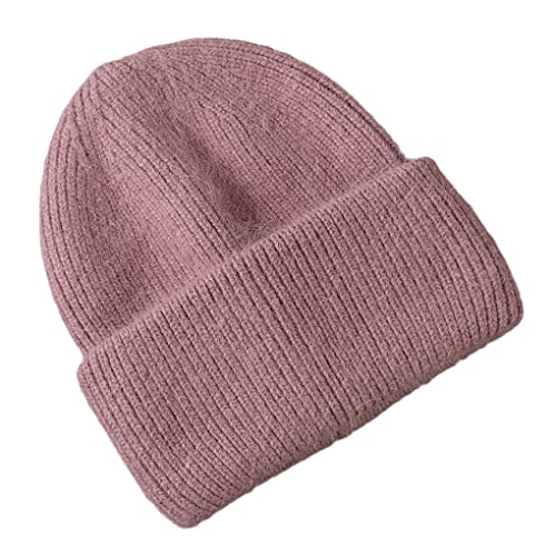 Zaiyi Mode Weiche Warme Flauschige Wintermütze Für Damen Strickmütze Beanie Weibliche Mütze Frau Strickmütze Bean Paste-One Size von Zaiyi