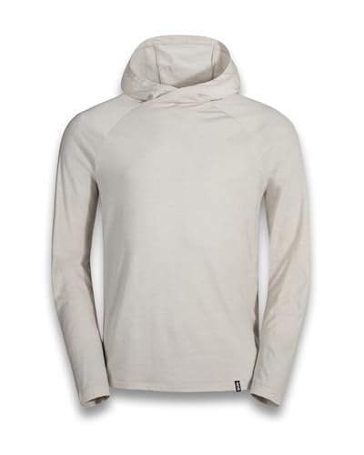 Zajo Nova Merino Hoodie Herren - Funktionsshirt mit Kapuze aus Merino Wolle - Atmungsaktiv & Temperaturregulierend - Wandern, Outdoor - Beige, XXL Zajo Nova Merino Hoodie Herren - Funktionsshirt mit Kapuze aus Merino Wolle - Atmungsaktiv & Temperaturregulierend - Wandern, Outdoor - Beige, XXL von Zajo