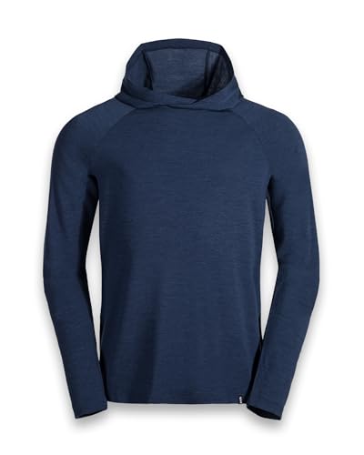 Zajo Nova Merino Hoodie Herren - Funktionsshirt mit Kapuze aus Merino Wolle - Atmungsaktiv & Temperaturregulierend - Wandern, Outdoor - Blau, M Zajo Nova Merino Hoodie Herren - Funktionsshirt mit Kapuze aus Merino Wolle - Atmungsaktiv & Temperaturregulierend - Wandern, Outdoor - Blau, M von Zajo