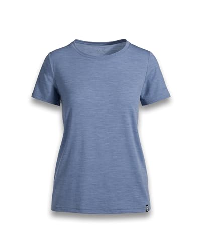 Zajo Nova Merino T-Shirt Damen - Funktionsshirt aus Merino Wolle - Atmungsaktiv & Temperaturregulierend - Wandern, Outdoor, Camping - Blau, XXL Zajo Nova Merino T-Shirt Damen - Funktionsshirt aus Merino Wolle - Atmungsaktiv & Temperaturregulierend - Wandern, Outdoor, Camping - Blau, XXL von Zajo