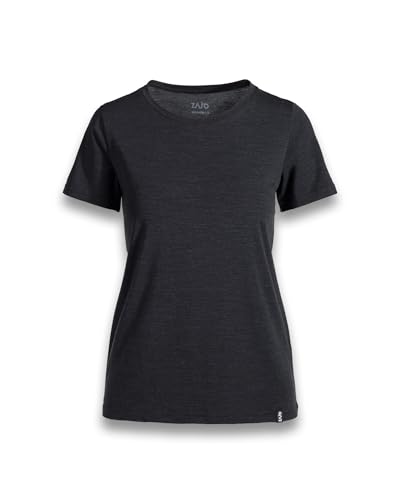Zajo Nova Merino T-Shirt Damen - Funktionsshirt aus Merino Wolle - Atmungsaktiv & Temperaturregulierend - Wandern, Outdoor, Camping - Schwarz, S Zajo Nova Merino T-Shirt Damen - Funktionsshirt aus Merino Wolle - Atmungsaktiv & Temperaturregulierend - Wandern, Outdoor, Camping - Schwarz, S von Zajo