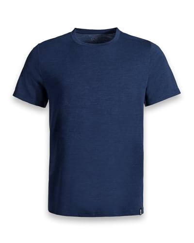 Zajo Nova Merino Tshirt Herren - Funktionsshirt aus Merino Wolle - Atmungsaktiv & Geruchsneutral - Temperaturregulierend - Wandern, Outdoor - Blau, L Zajo Nova Merino Tshirt Herren - Funktionsshirt aus Merino Wolle - Atmungsaktiv & Geruchsneutral - Temperaturregulierend - Wandern, Outdoor - Blau, L von Zajo