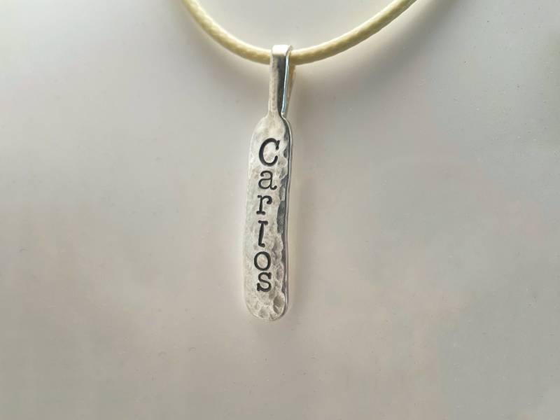 Anhänger Aus Sterlingsilber Mit Gravur Ihres Lieblingsnamens, Geburtstagsgeschenk von ZakaSchmuck