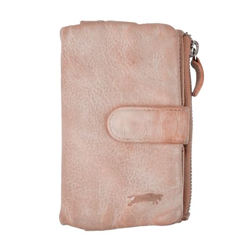 Zakatte • VEN-Tomy • Damen Geldbörse aus Leder Handgefertigt Brieftaschen Portemonnaie VT912 (Rosa) von Zakatte