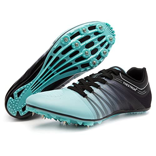 Zakey Leichtathletik-Schuhe für Herren, Damen, Kinder, Spikes, Sneaker, Rennsport, Sneaker, Mädchen, professionelle Lauf-Nagelspitzen, Schuhe für Jungen, Blueblack, 36 EU von Zakey