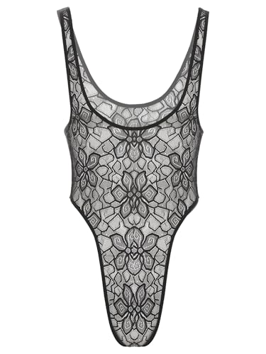 Zaldita Herren Body Overall Einteiler Sissy Transparent Bodysuit Spitzen Bodybuilding Stringbody Dessous Unterwäsche Nactclub Schwarze Spitze XL Zaldita Herren Body Overall Einteiler Sissy Transparent Bodysuit Spitzen Bodybuilding Stringbody Dessous Unterwäsche Nactclub Schwarze Spitze XL von Zaldita