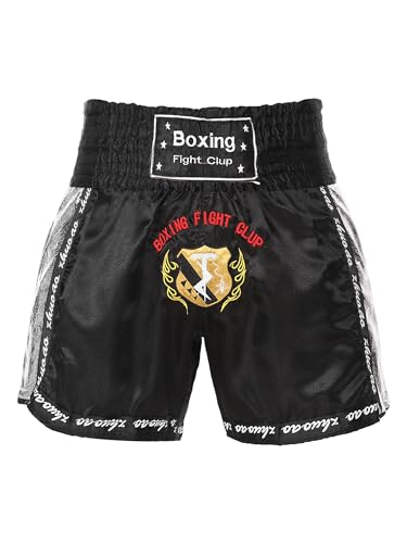 Zaldita Herren Thaibox Shorts Muay Thai Shorts Kurze Hose Kampf Boxen Shorts Thai Sportshorts Trainingsshort Cosplay Fitness D Typ E S von Zaldita