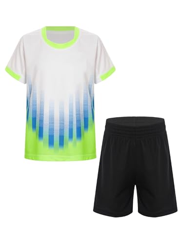 Zaldita Kinder Jungen Sport Bekleidung Set Kurze Hose mit Elastischer Bund + Sportshirt Joggingsanzug Fußball Set Basketball Jogging Weiß 170-176 Zaldita Kinder Jungen Sport Bekleidung Set Kurze Hose mit Elastischer Bund + Sportshirt Joggingsanzug Fußball Set Basketball Jogging Weiß 170-176 von Zaldita