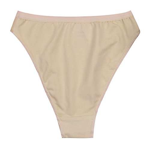Zaldita Kinder Mädchen Ballett Dance Slip Briefs Hoch Cut Panty Hipster Nahtlos Tanzen Unterhose Ballet Tanzen Gymnastik A Nackt 128-140 von Zaldita