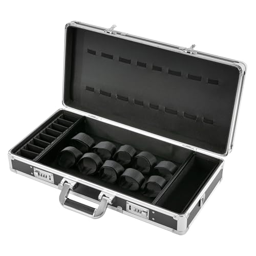 Friseur-Werkzeugtasche,Tragbarer Barber Case,Haarstylist Werkzeugkoffer Organizer,Zwei Kombinationsschlösser,Multifunktionale Lagerfläche Friseur-Werkzeugtasche,Tragbarer Barber Case,Haarstylist Werkzeugkoffer Organizer,Zwei Kombinationsschlösser,Multifunktionale Lagerfläche von Zalydala