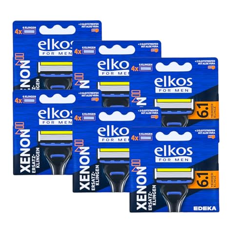 elkos Xenon 6.1 Rasiererklingen | Ersatzklingen für elkox Xenon 6.1 Rasierer (6er Pack) von Zama4Zingo