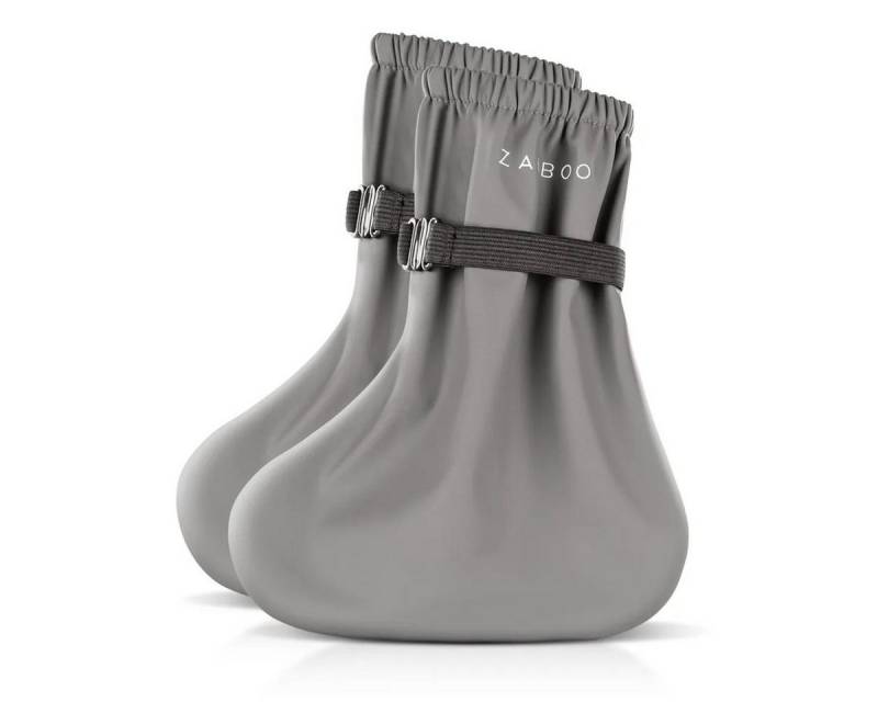 Zamboo Füßlinge Grau Überzieher Schuhe mit Fleece Gefütterte Baby Regenfüßlinge wasserdicht von Zamboo