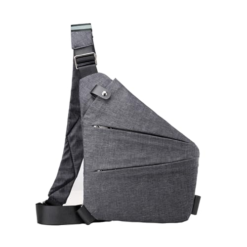 Zambuph Canvas Multifunktionale Verdeckte Handytasche Für Männer Polyester Für Ältere Männer Sport Fanny Pack Herren Brusttasche von Zambuph