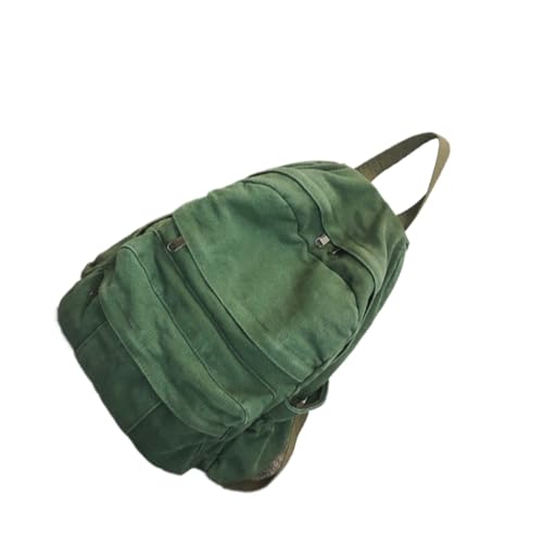 Zambuph Frauen Canvas Rucksack Taschen Große Kapazität Einfarbig Schultasche Shopping Handtasche Studenten Rucksack Umhängetasche von Zambuph