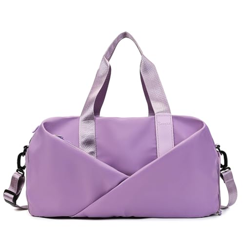 Zambuph Sporttasche mit Schuhfach und Nassfach, Damen Sporttasche für Fitnessstudio und Reisen, Polyester Schwimmtasche für Damen, T 43.5 * 25 * 27.5 von Zambuph