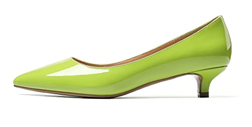 Zamikoo Damen Kitten Heel Pumps Basic Geschlossene Pump mit Absatz Spitze Schuhe 3.5CM Niedriger Absatz Büroschuhe Schwarz EU40 von Zamikoo