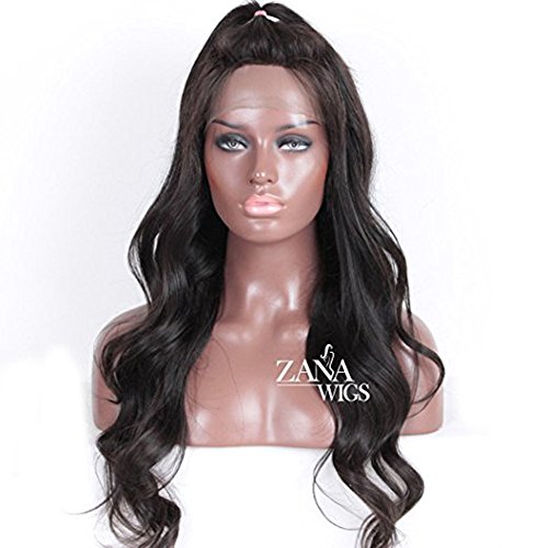 zanawigs klebefreien Full Lace Body Wave Brazilian Haar Human Hair Perücken Full Lace Perücken für schwarz Frauen mit Baby Haarspange Ombré von ZanaWigs