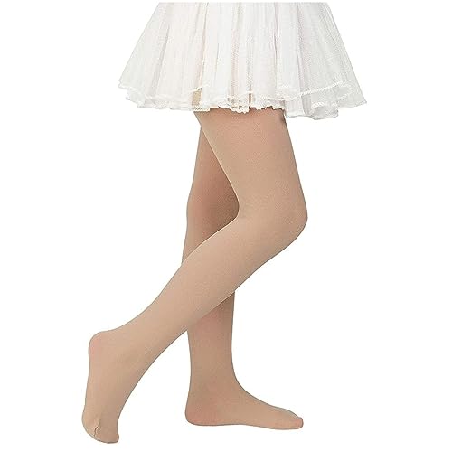 Zando Ballettstrumpfhose Kinder Mädchen Elastisch Strumpfhose Baby Tanzstrumpfhose Anti-Rutsch Atmungsaktiv Farbe 1-3 Jahre (Tag Size S) von Zando