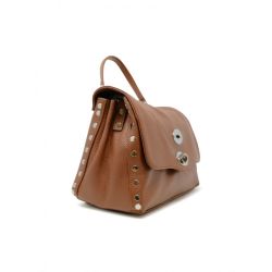 Zanellato Braune Leder Postina S Handtasche von Zanellato