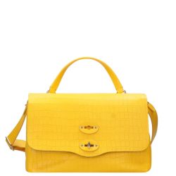 Zanellato Cayman S Gelbe Kalbsleder Handtasche von Zanellato