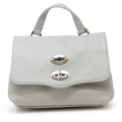 Zanellato Graue Leder Postina Tägliche Baby Handtasche von Zanellato