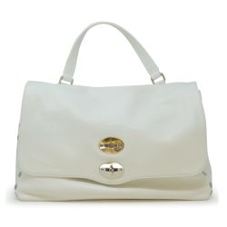 Zanellato Weiß Leder Postina Tägliche Handtasche von Zanellato