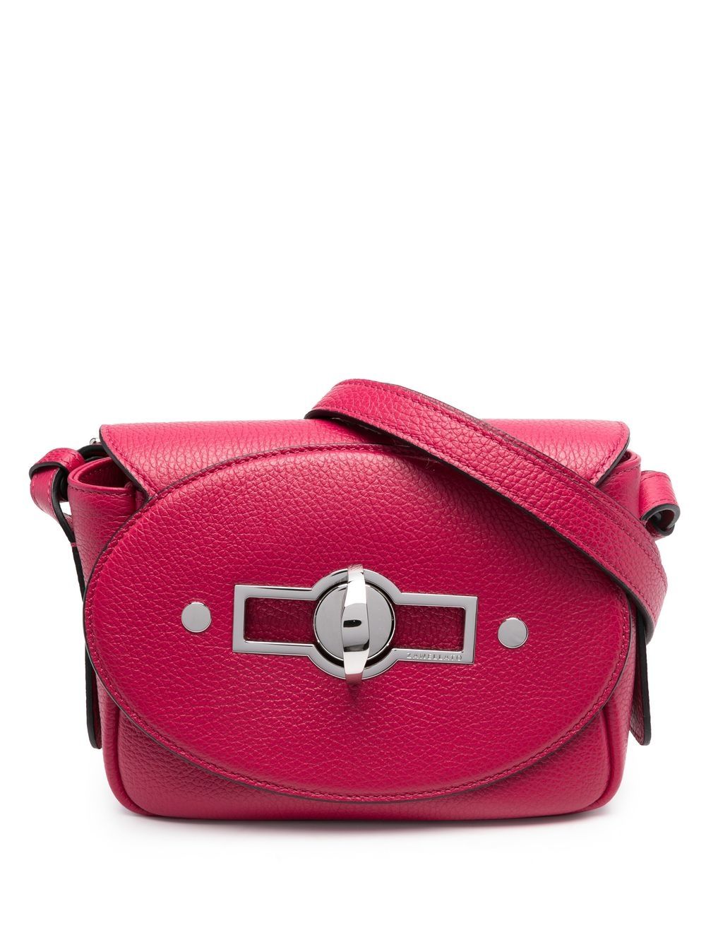 Zanellato Schultertasche mit gekörnter Textur - Rosa von Zanellato