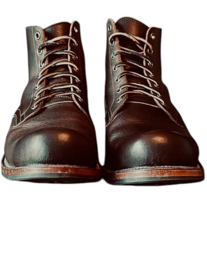 Anti Phonix Gewachste Reine Leder Handgefertigte Stiefel, Militär, Radfahren, Wandern von ZanettiCorp