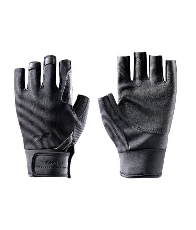 Zanier Multisporthandschuhe Kletterhandschuhe Roter Turm (4-Wege-Stretch, Ziegenleder) schwarz von Zanier