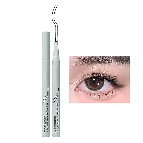 Wimpernstift mit doppelter Spitze für die unteren Wimpern – wasserfester Wimpernstift mit doppelter Spitze, wasserfester flüssiger Eyeliner, flüssiger Super-Stay-Wasserlinien-Augenstift von Zankie