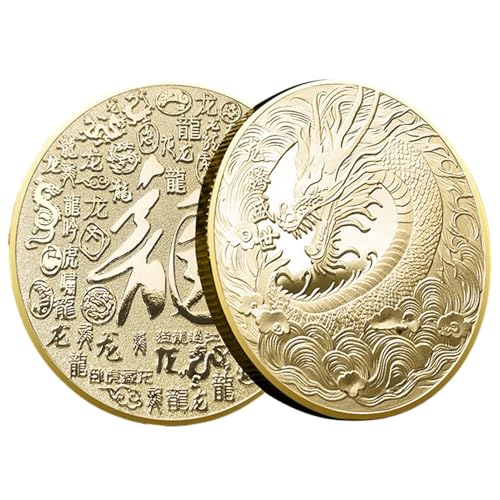 Zankie münzen Metall | Doppelseitige Gold-Silbermünze „Jahr des “ - Chinesisches traditionelles -Münzen-Gedenkabzeichen für das bevorstehende Neue Jahr von Zankie