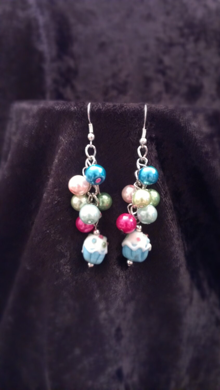 Cupcake-Fantasy-Ohrringe Cupcake-Fantasy-Ohrringe von ZannesUniqueBoutique
