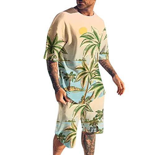 Zannycn Schlafanzug Herren Kurz Sport Atmungsaktiv Männer Trainingsanzug 2-Teilige Herren Kurz Pyjama Sommer Pyjama Set Schlafanzug Herren Kurz Pyjama Kragen Kurzarm von Zannycn