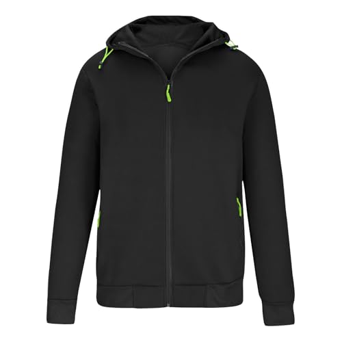Zannycn Übergangsjacke Herren, Sweatjacke Herren Zipper Hoodie - Kapuzenjacke Mit Reißverschluss Oversized Übergangsjacke Sweatshirt Jacke Kapuzenpullover Casual Sportjacke Outdoorjacke, Schwarz S Zannycn Übergangsjacke Herren, Sweatjacke Herren Zipper Hoodie - Kapuzenjacke Mit Reißverschluss Oversized Übergangsjacke Sweatshirt Jacke Kapuzenpullover Casual Sportjacke Outdoorjacke, Schwarz S von Zannycn