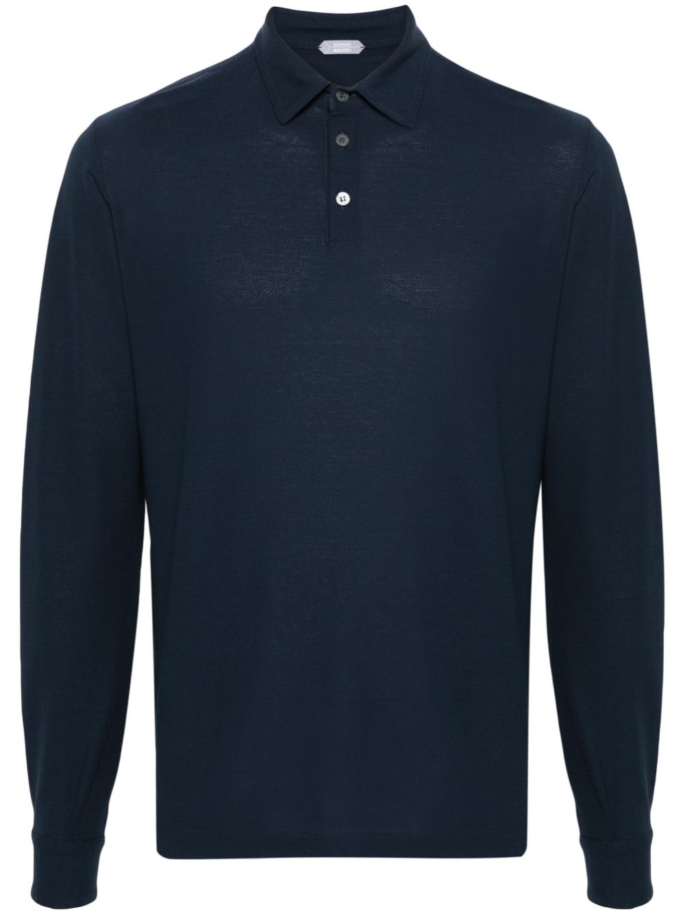 Zanone Poloshirt aus gefärbter Baumwolle - Blau von Zanone