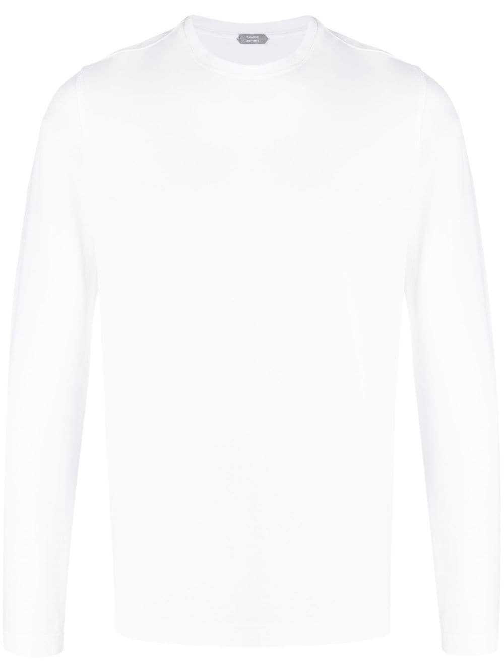 Zanone Klassisches Langarmshirt - Weiß von Zanone