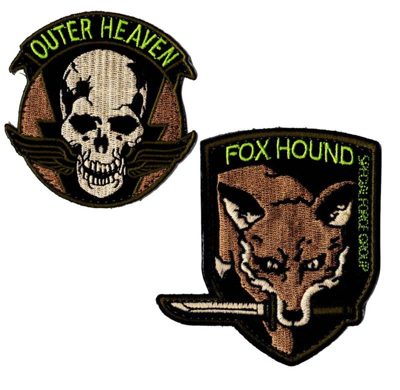 Outer Heaven Und Foxhound Aufnäher Hook & Loop Neon Camouflage Aus Metal Gear Solid von ZanzibarLand