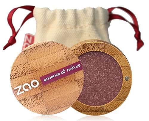 ZAO Pearly Eyeshadow 104 garnet granatrot bordeauxrot weinrot Lidschatten schimmernd / Perlglanz in nachfüllbarer Bambus-Dose von ZAO essence of nature