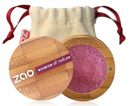 ZAO Pearly Eyeshadow 115 rubinrot weinrot pflaume Lidschatten schimmernd / Perlglanz in nachfüllbarer Bambus-Dose von ZAO essence of nature