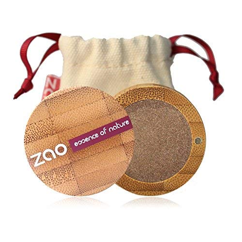 ZAO Pearly Eyeshadow 117 bronze braun Lidschatten schimmernd in nachfüllbarer Bambus-Dose von ZAO essence of nature