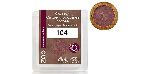 ZAO REFILL Pearly Eyeshadow 104 garnet granatrot bordeauxrot weinrot Lidschatten-Nachfüller schimmernd / Perlglanz von ZAO essence of nature