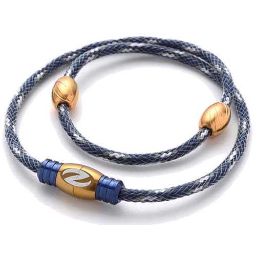 Zaoral Khronos Recovery Halskette, Unisex, Gold/Navy, Medium (50Cm) von Zaoral