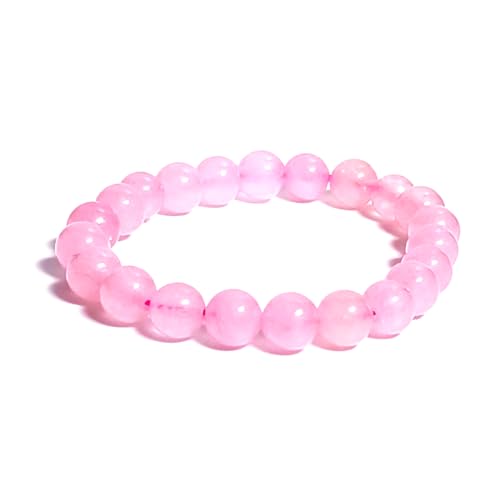 Zap Impex Zertifiziertes Armband aus natürlichen Edelsteinen – Perlenarmbänder für Frauen und Männer mit Echtheitszertifikat, ideal als Geschenk und für das Wohlbefinden (Rosenquarz Armband) von Zap Impex