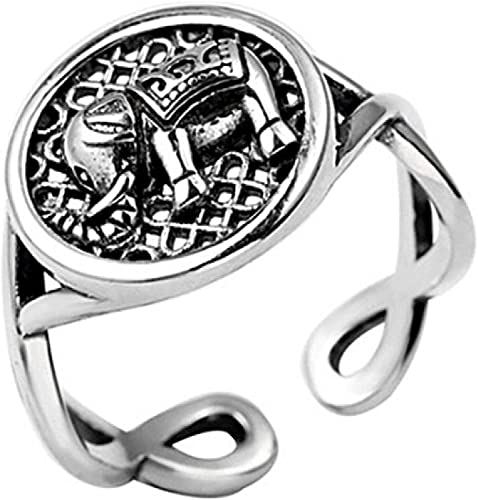 Silver Simple Open Adjustable Rings，Hug Rings，Loose Rings，Engagement Ring Set，Sterling Silver Adjustable Rings for Women,925 Sterling Silver Elephant Ring, Adjustable Ring For Women, One size, Preciou von ZarUft