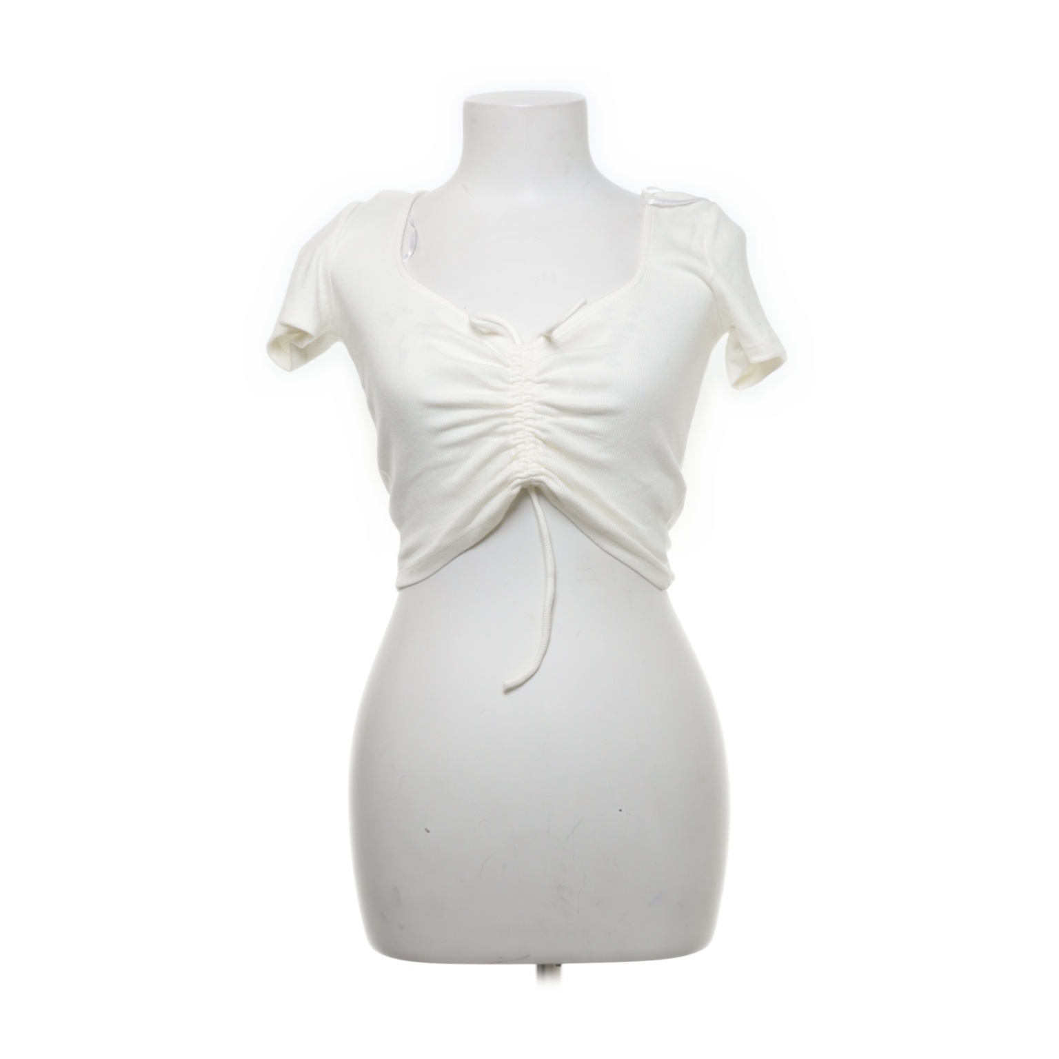Zara - Crop Top - Größe: M - Weiß von Zara