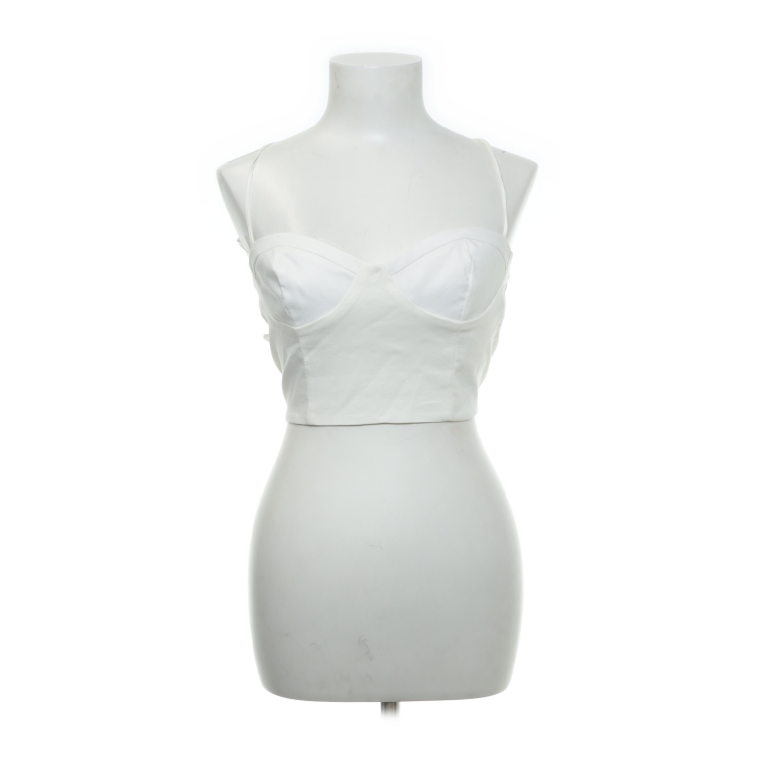 Zara - Crop Top - Größe: S - Weiß von Zara